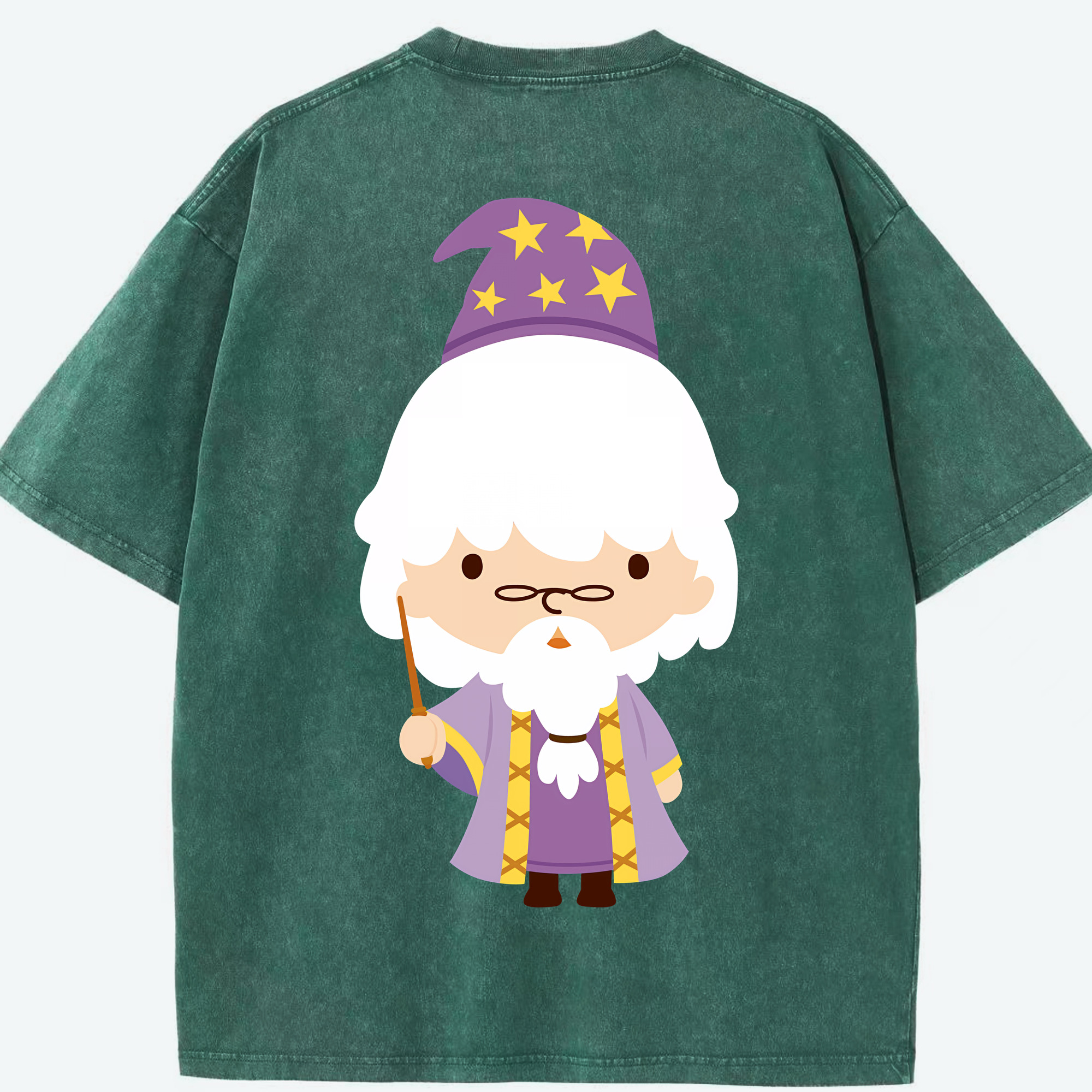 （画像用） Harry Potter ハリー・ポッターシリーズ 綿100% ヴィンテージ風 半袖Tシャツ（背面プリント）